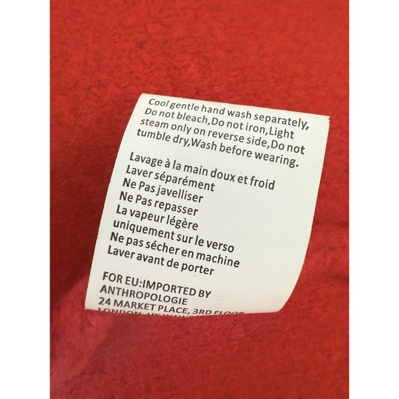 Elliatt Anthropologie Womens Phoenix‎ Open Xmas Red Sweater Coat XS - Picture 9 of 14